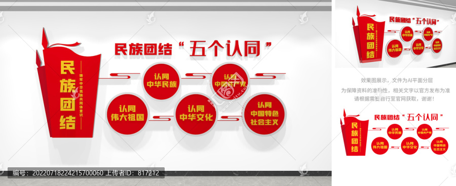 民族團(tuán)結(jié)五個(gè)認(rèn)同文化墻