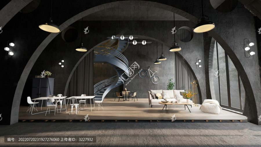 辦公室休息區(qū)效果圖