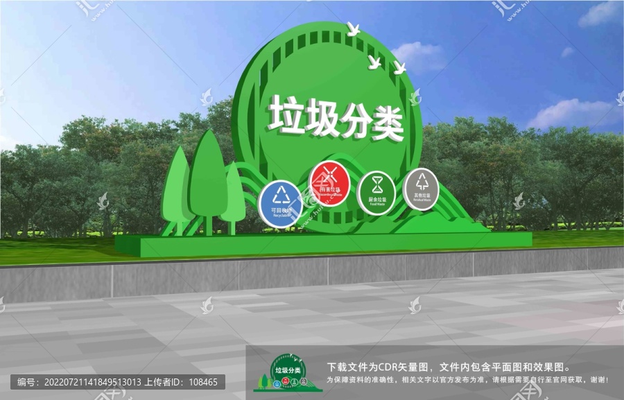 垃圾分類雕塑