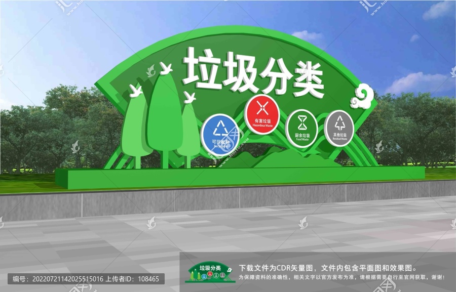 垃圾分類雕塑