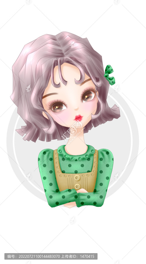 女孩卡通頭像