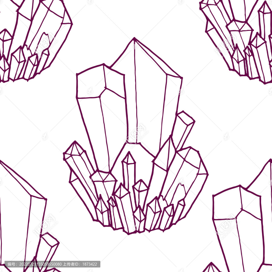 紫色線描水晶背景