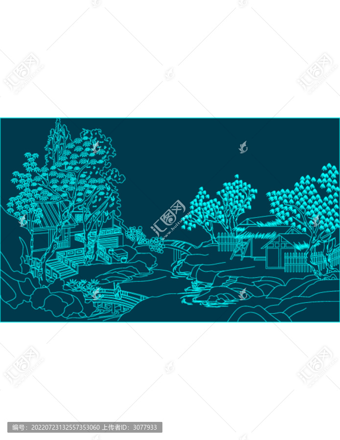高山訪友圖