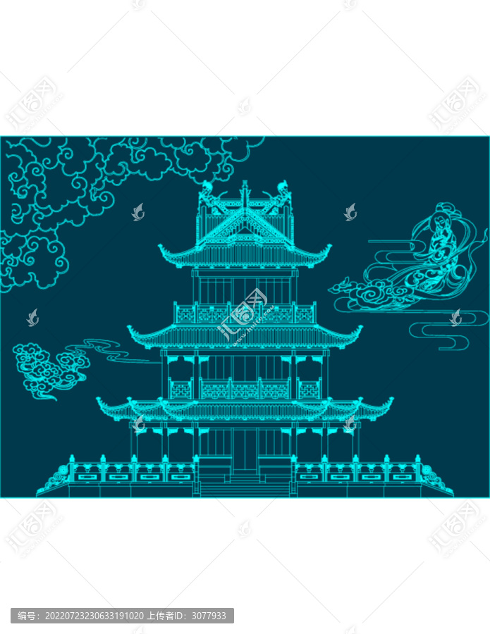 中秋鸛雀樓嫦娥