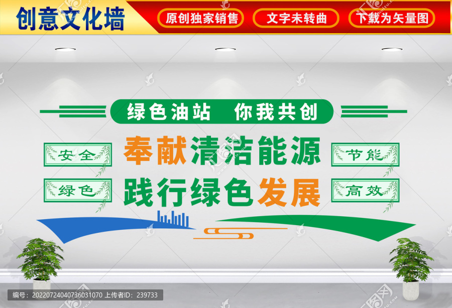 綠色加油站文化墻