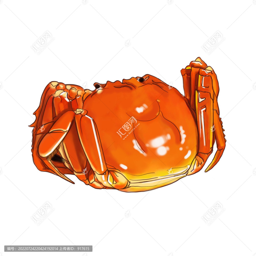 大閘蟹插畫