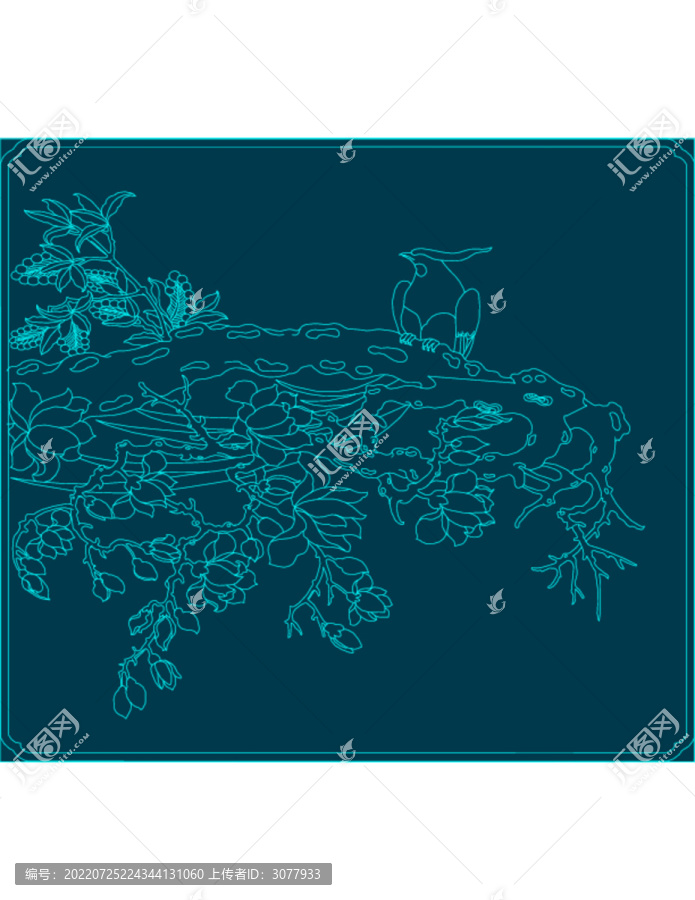 八哥花鳥圖