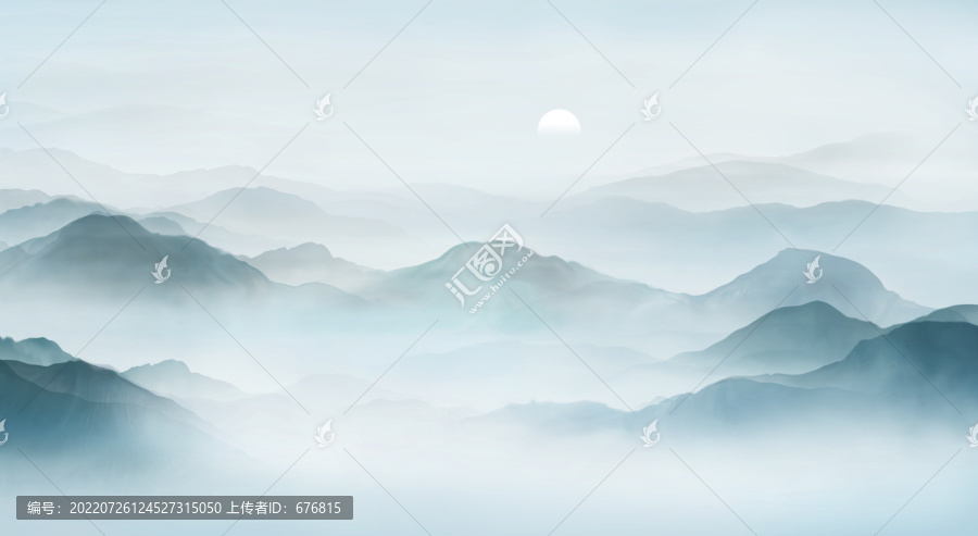 水墨山水圖