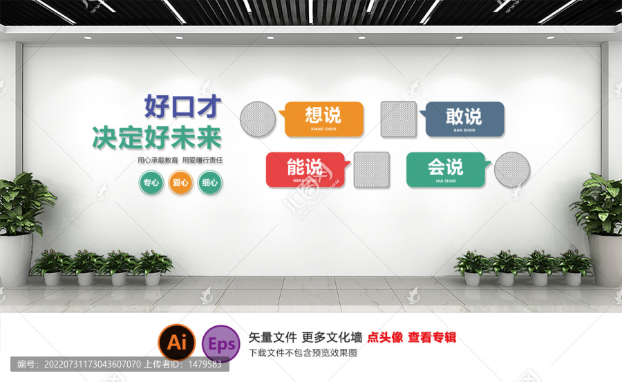 好口才文化墻