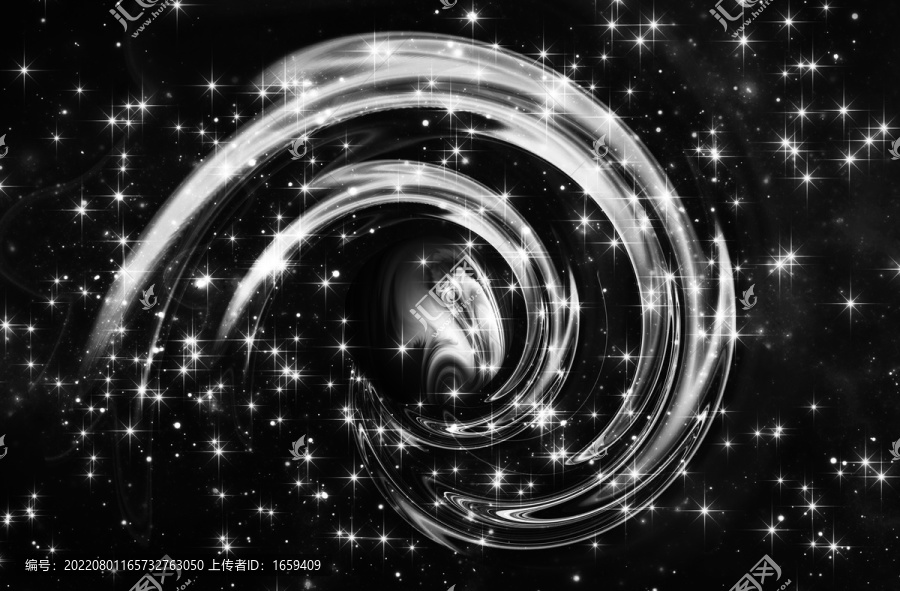 黑色旋渦星空