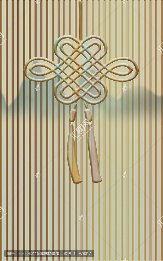 3D立體中國(guó)結(jié)移門(mén)圖