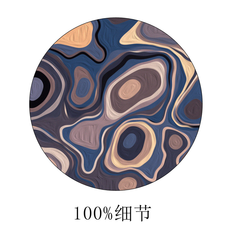 抽象線條地毯裝飾畫