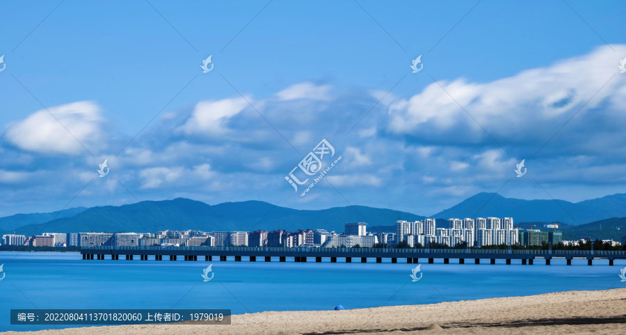 海南三亚湾海景