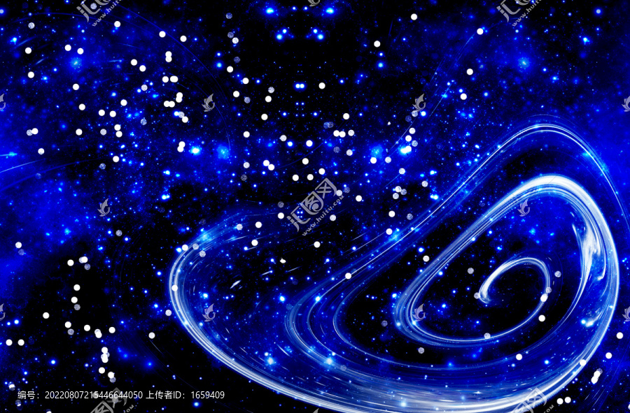 藍(lán)色唯美星光背景