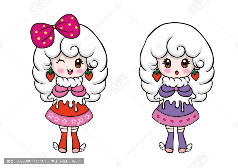 矢量女孩卡通