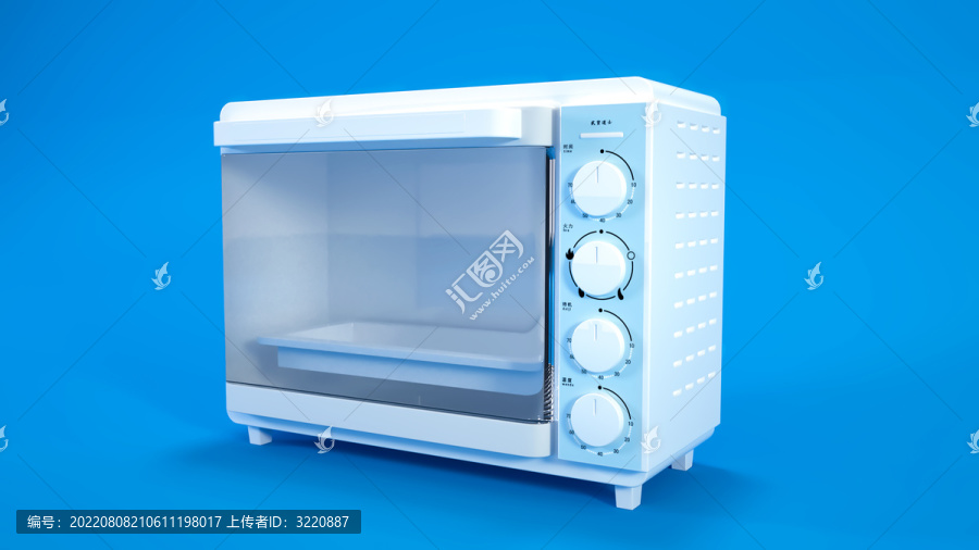 C4D卡通電烤箱