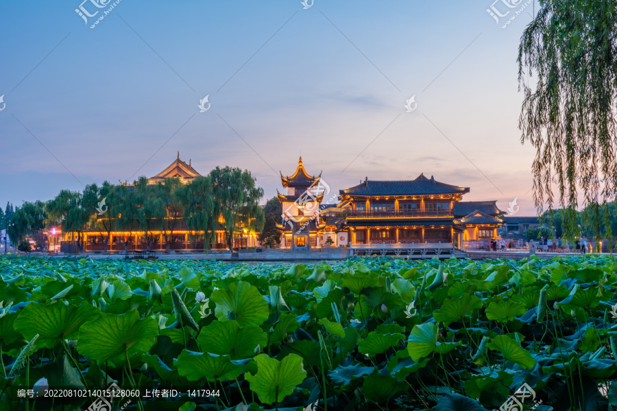 锦溪古镇夜景