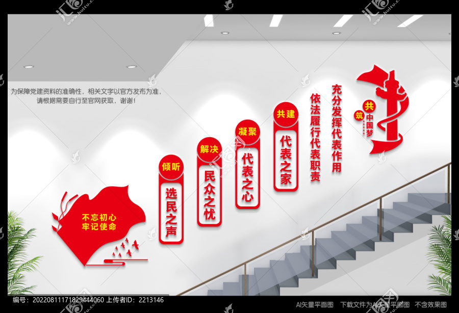 人大代表樓梯間文化墻
