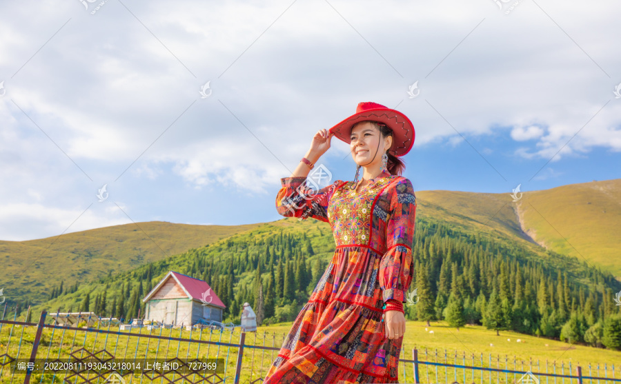 新疆草原美女人像摄影