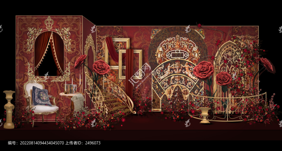 紅金歐式花園婚禮
