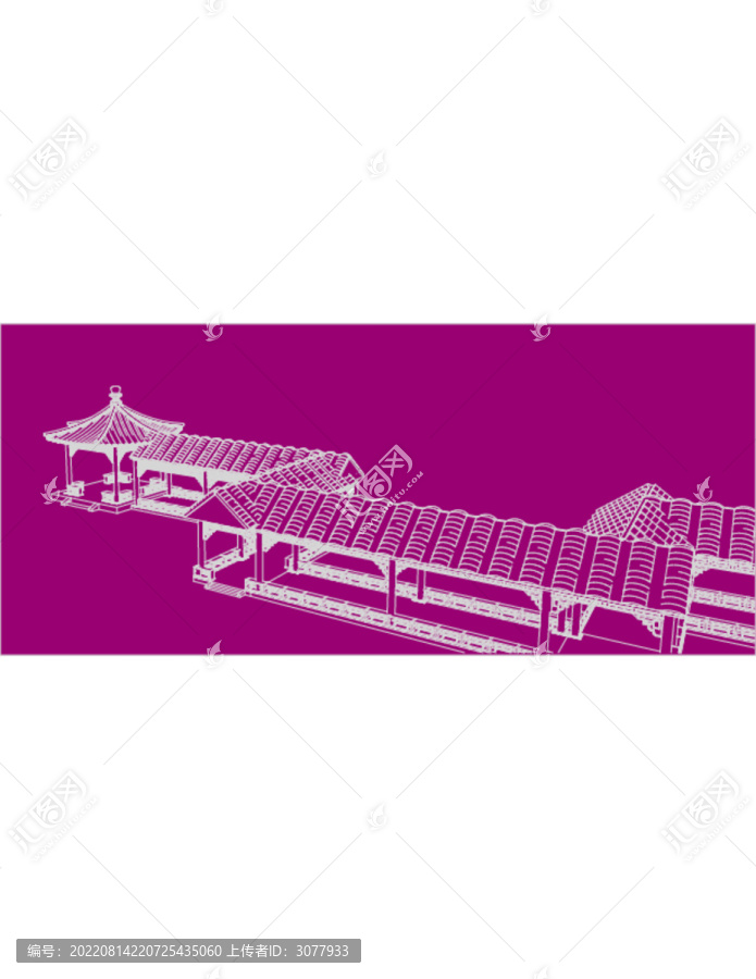古代園林景觀長廊