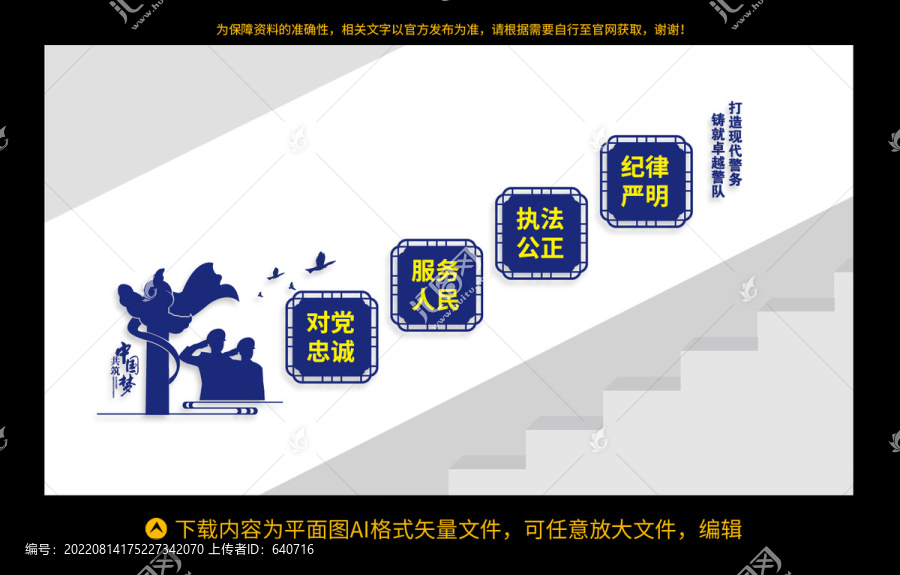 警營樓梯文化墻