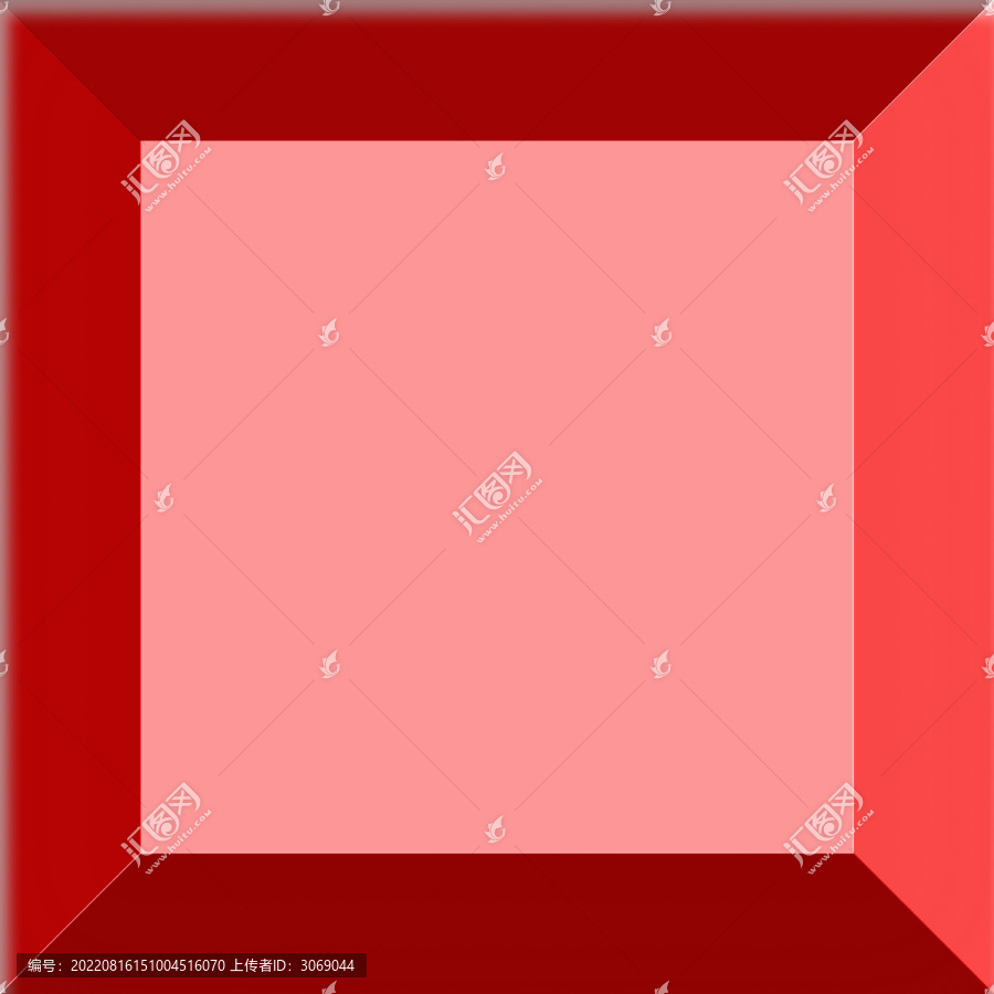 红色装饰框