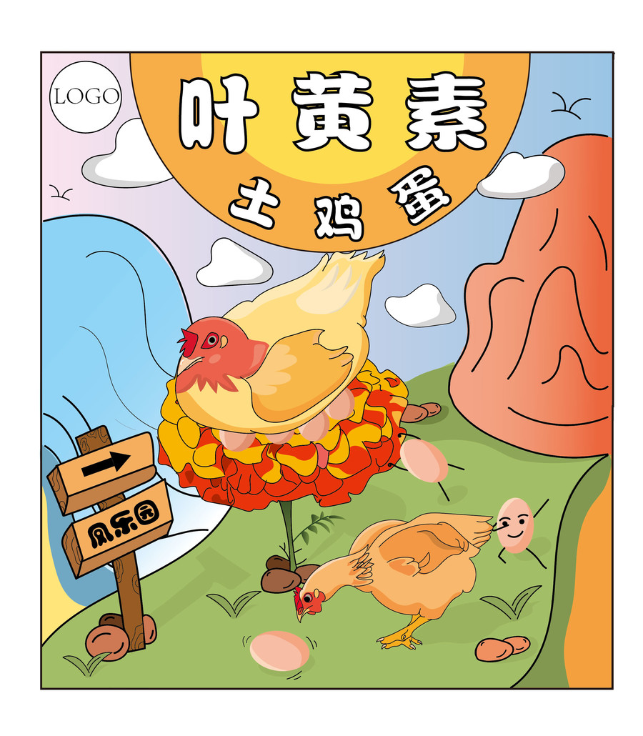 葉黃素土雞蛋