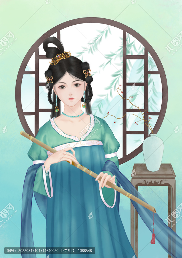古風仕女圖