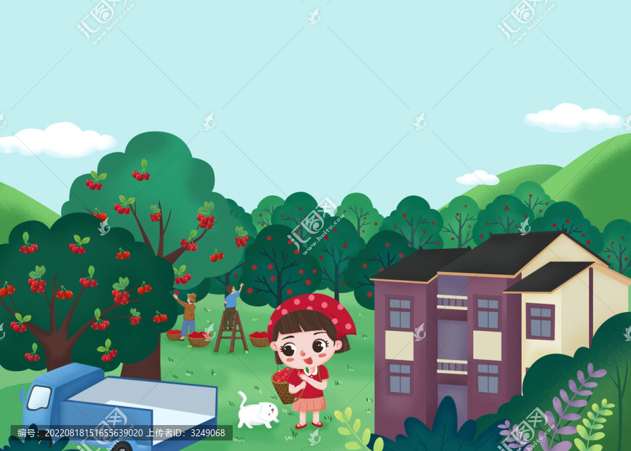 果園插畫