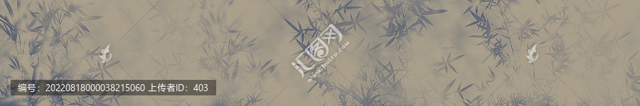 巨幅水墨古風(fēng)竹林背景墻裝飾畫