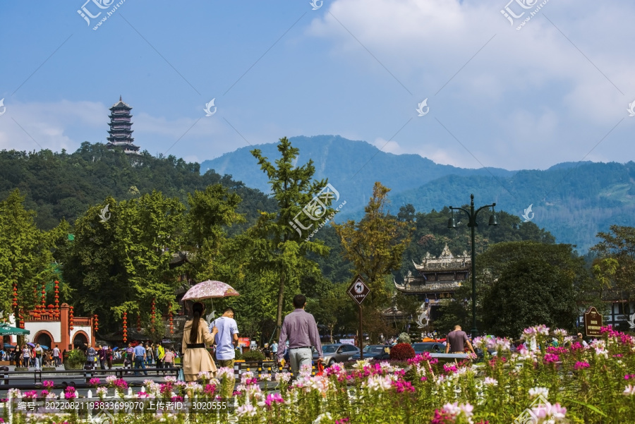 成都市都江堰景区广场