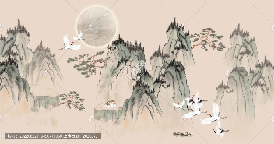 抽象山水畫