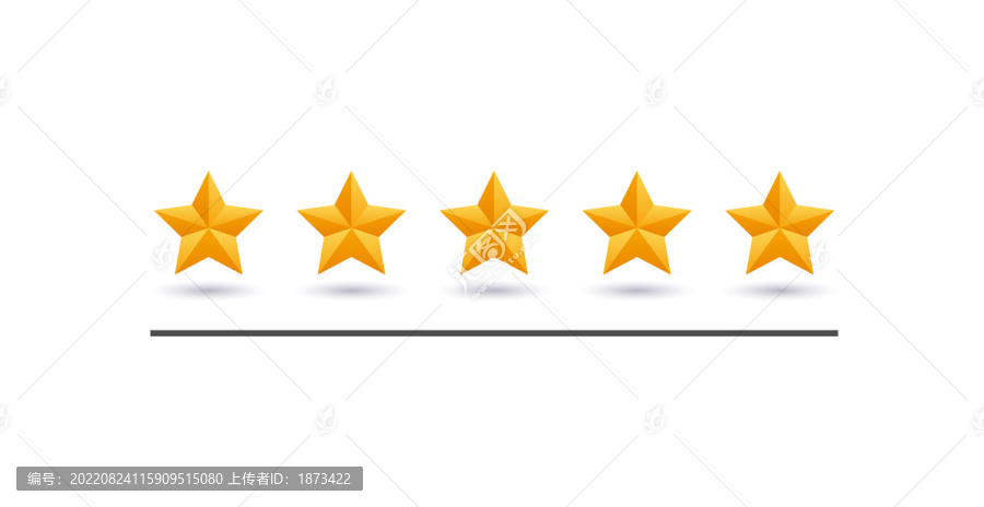 橘黃星星插圖