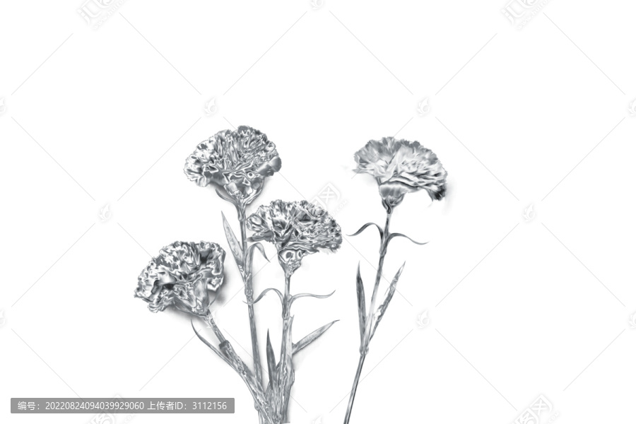 銀色花枝