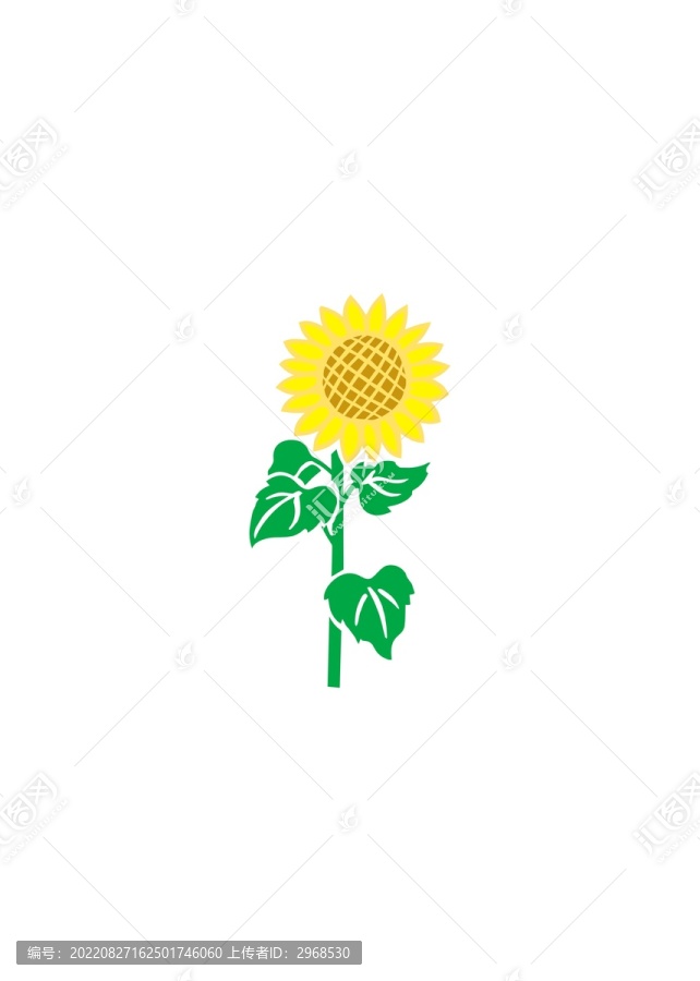 向日葵矢量圖