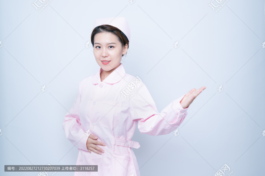 女护士形象介绍手势