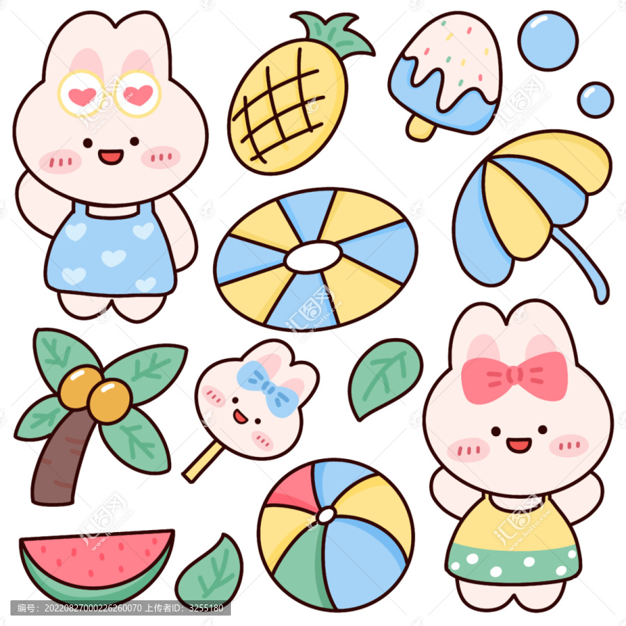 夏日小兔