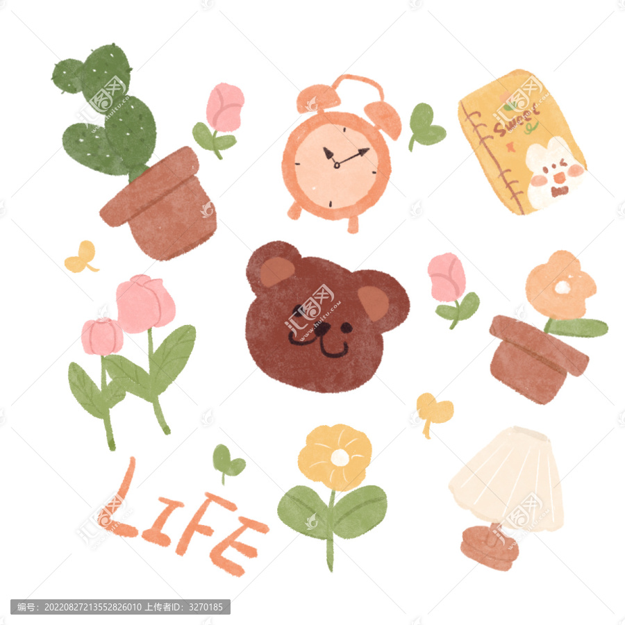 水彩風(fēng)小物件