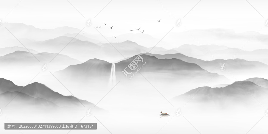 新中式山水畫