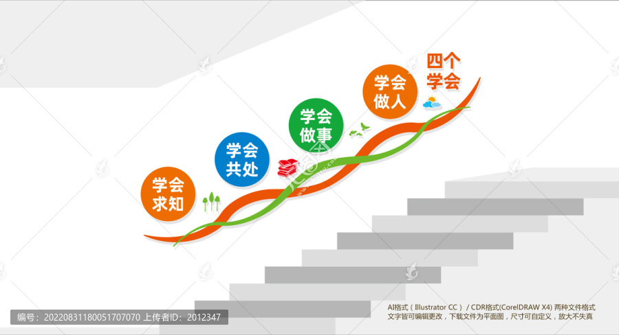 校園樓梯文化墻