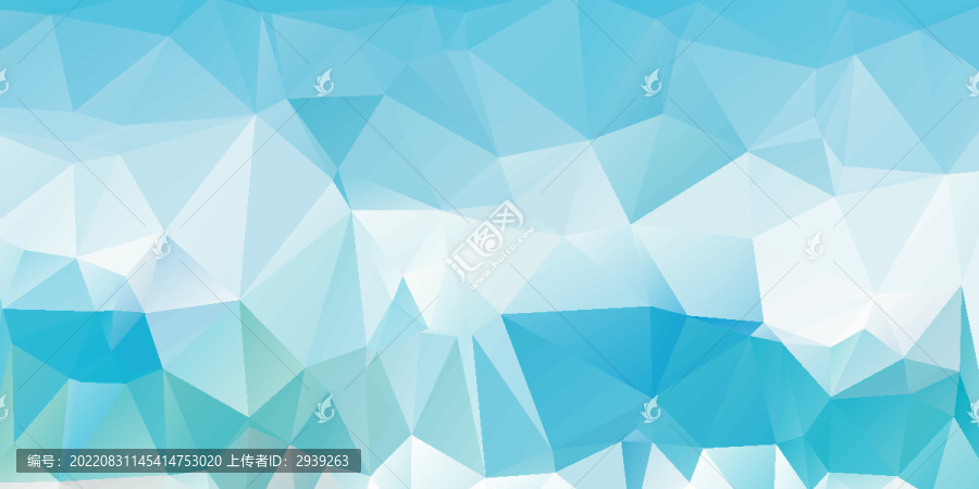 清新藍(lán)色幾何色塊背景