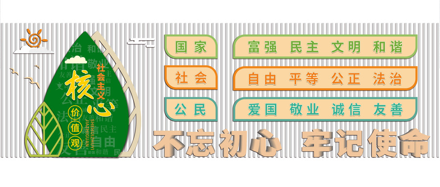 校園社會主義核心價值觀文化墻