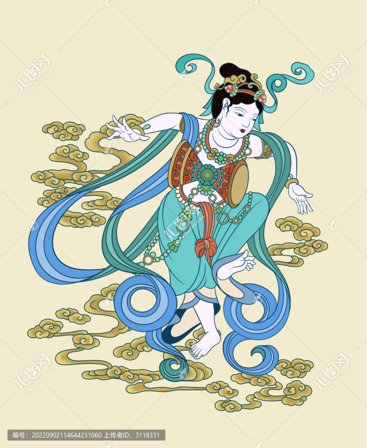 伎樂天鼓