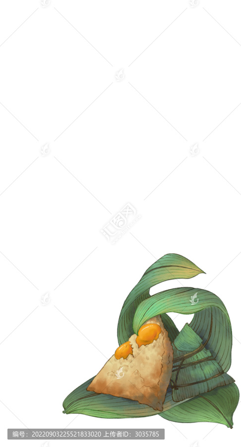 原創手繪插畫粽子