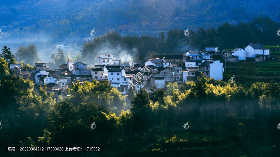 皖南徽派建筑小山村