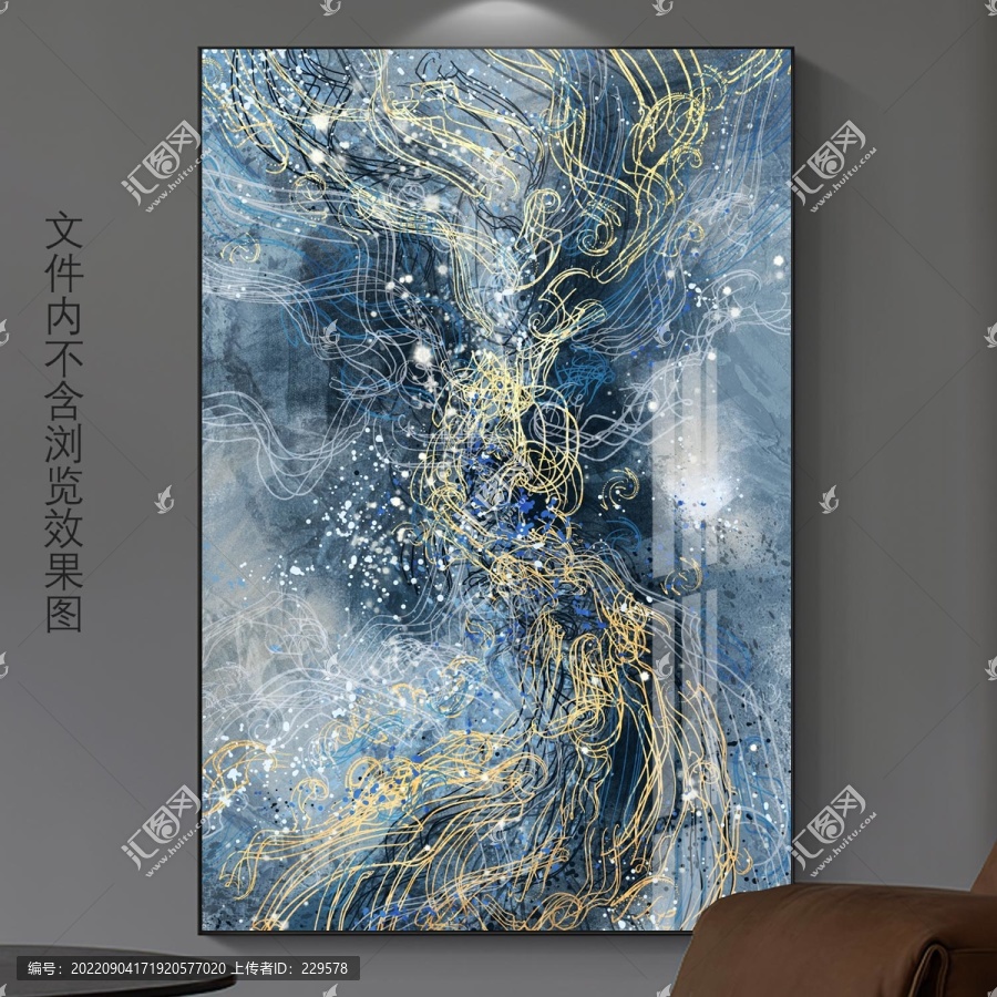 抽象線條裝飾畫
