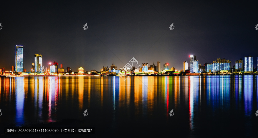 南昌城市夜晚江景