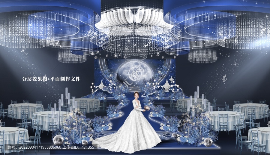 星空婚禮背景