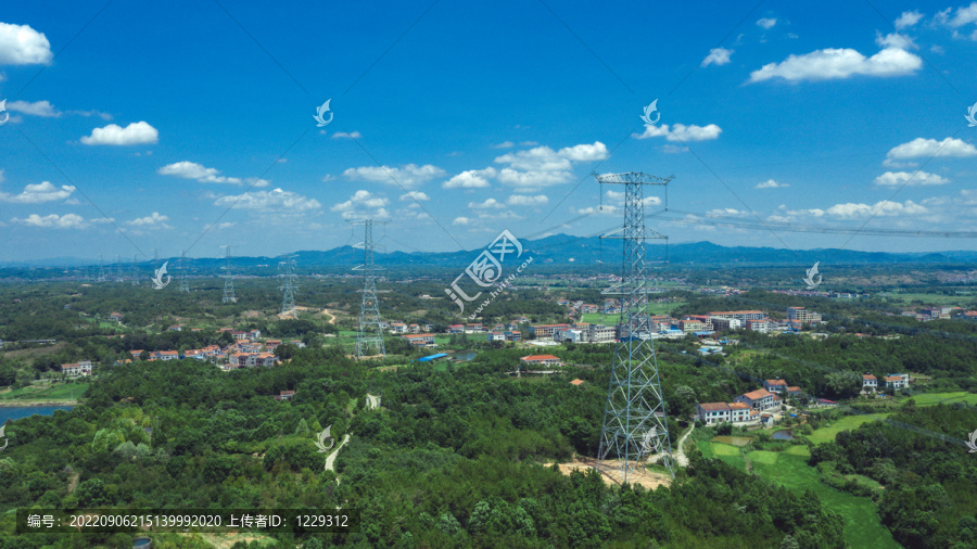 电力输送电塔电线能源